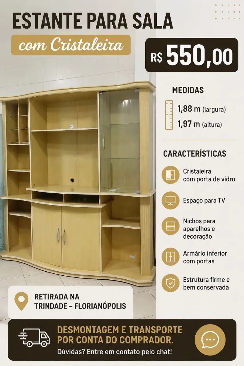 Armário e cristaleira - Foto 2
