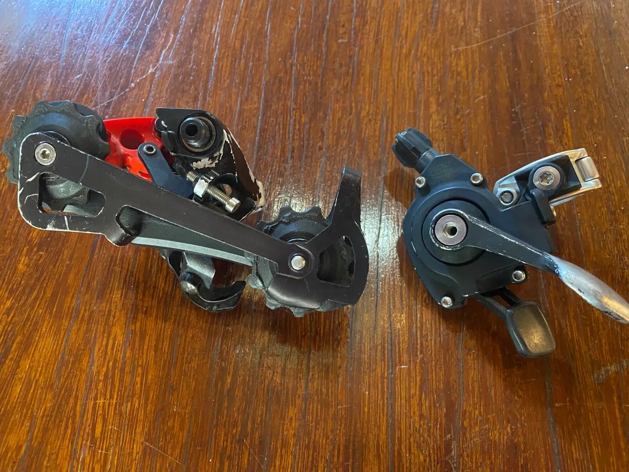 Câmbio Sram X9 red com trocador X7 10V - Foto 2