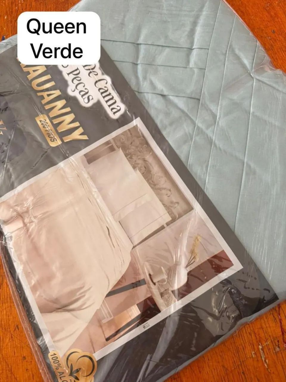 Lençol pra cama Queen de algodão  - Foto 4