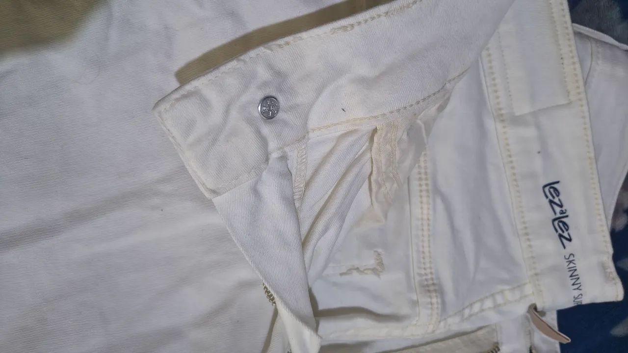 Calça Lez a Lez branca 40 - Foto 3