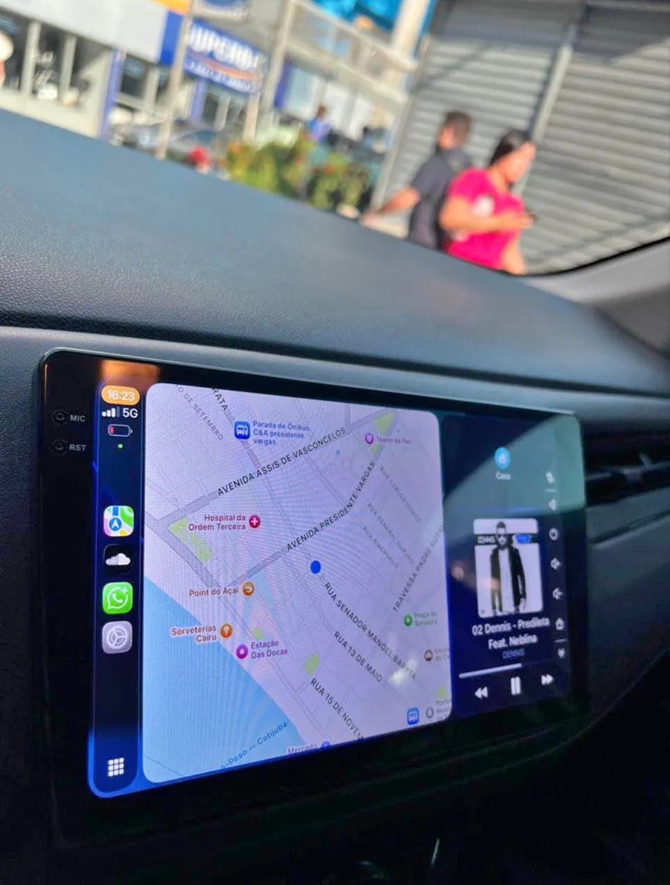 Multimídia 9 polegadas CarPlay sem fio. - Foto 4