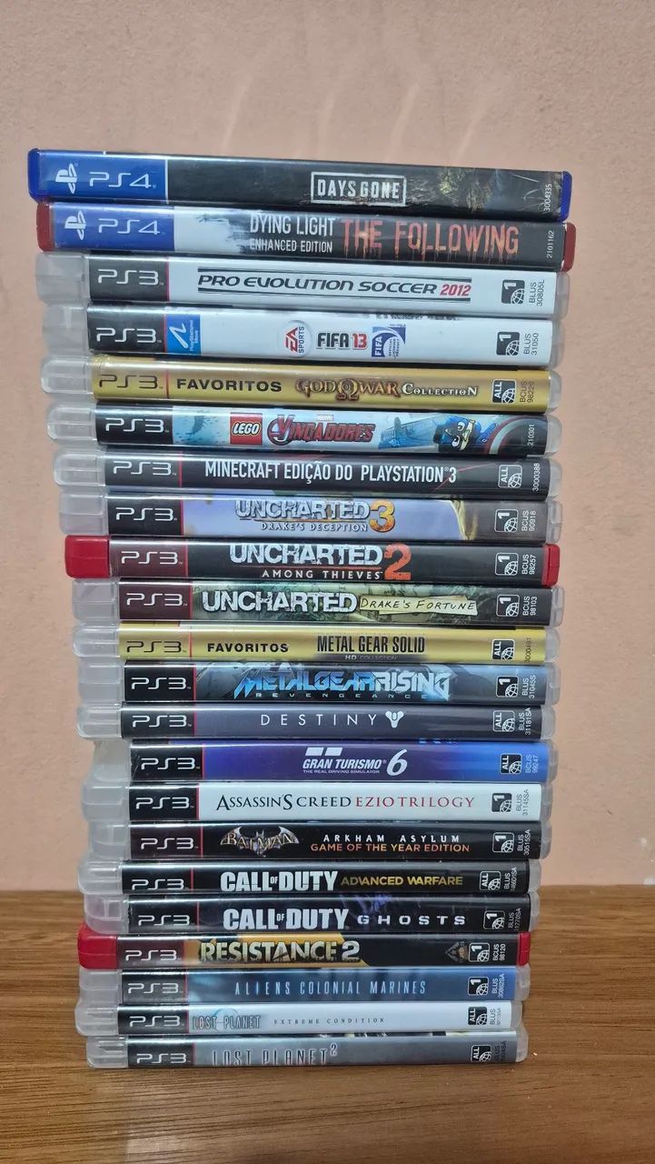 Jogos de PS3 e ps4
