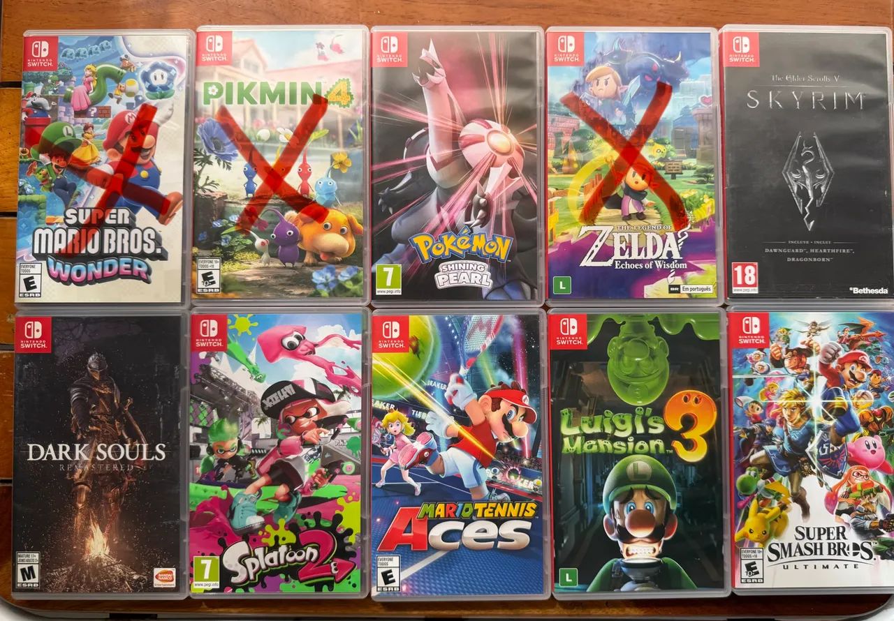 JOGOS NINTENDO SWITCH - 199 CADA