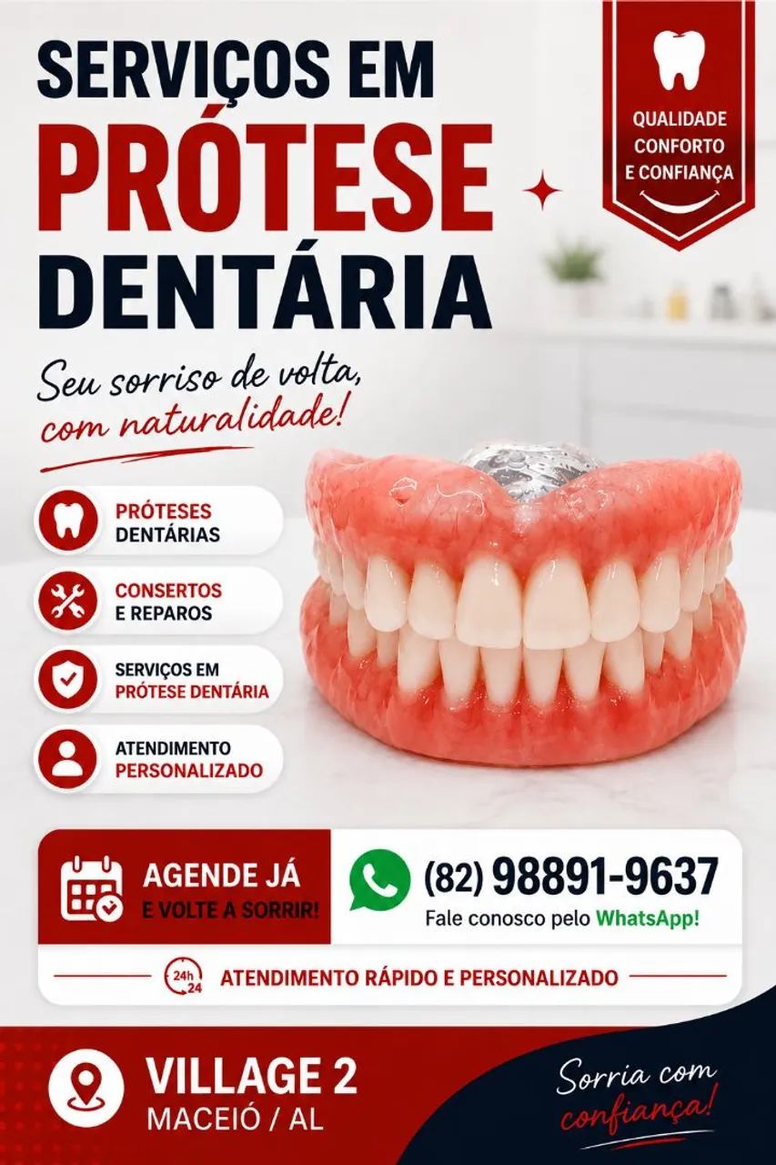 Serviços em prótese dentária (DENTADURAS)