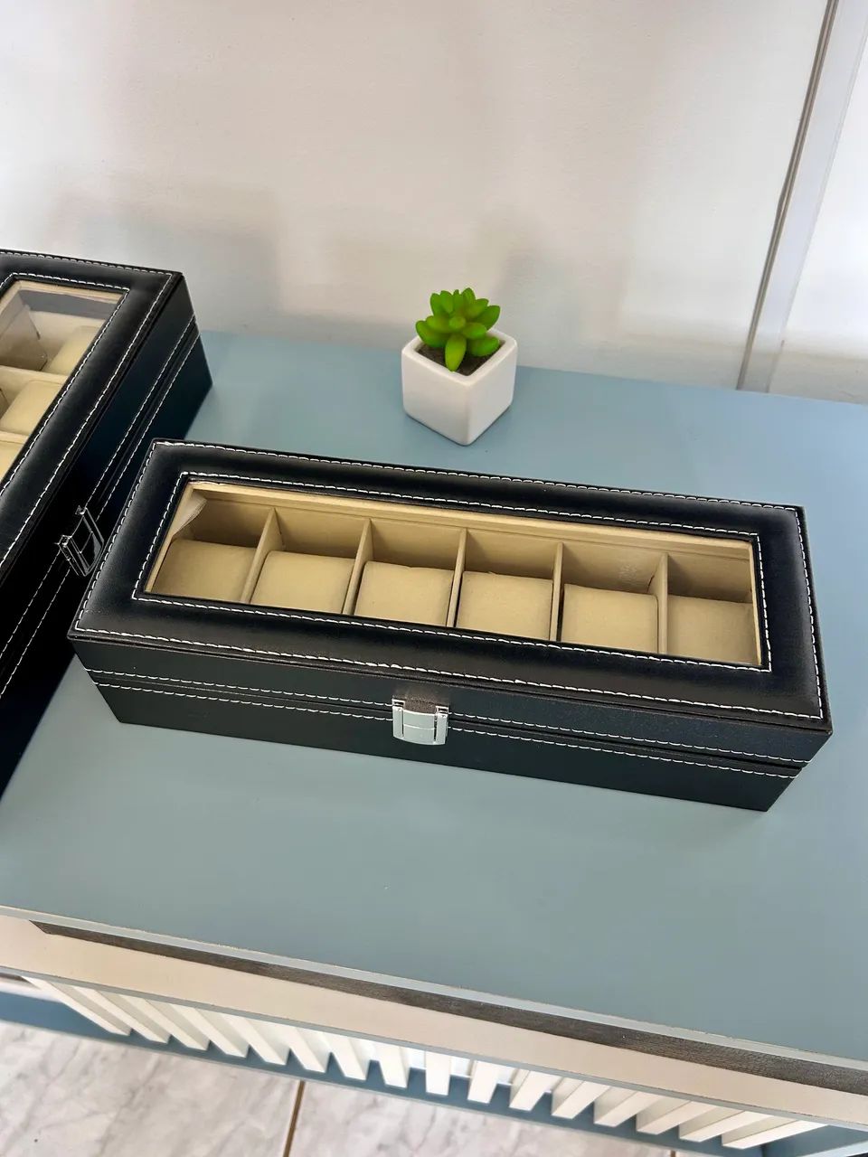 Maleta de luxo para relogios promoção - Foto 2