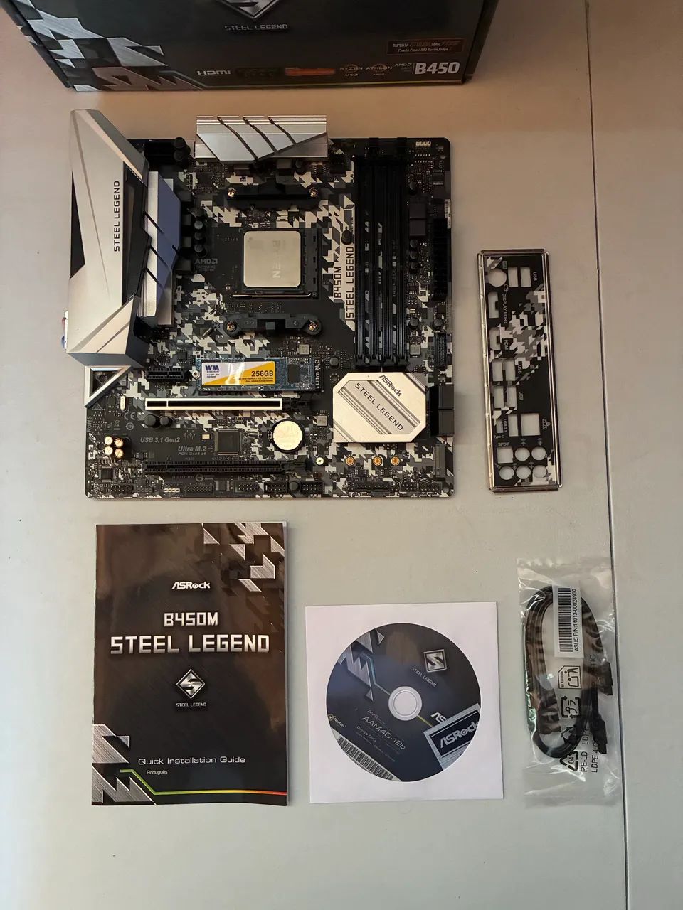 Placa Mãe B450m Steel Legend (Bios atualizada) - Foto 5