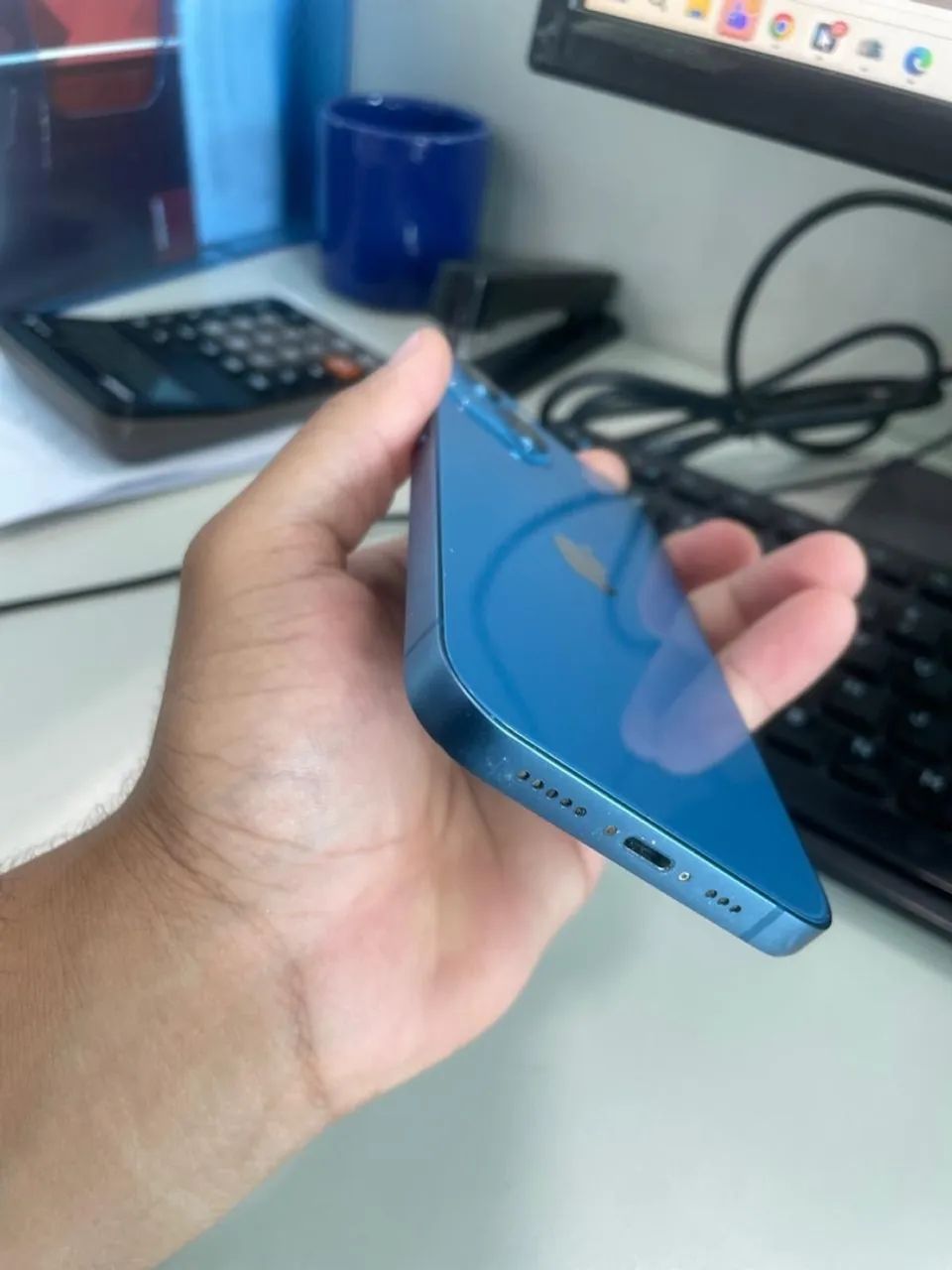 iPhone 13 128 gigas azul - Foto 3