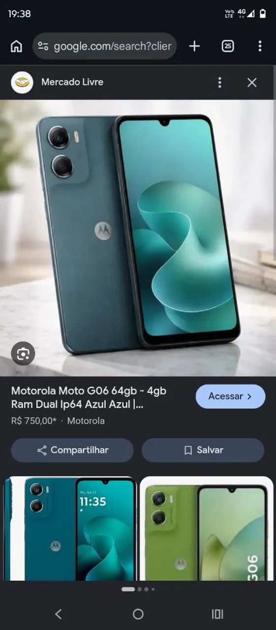 Moto G06 novo 