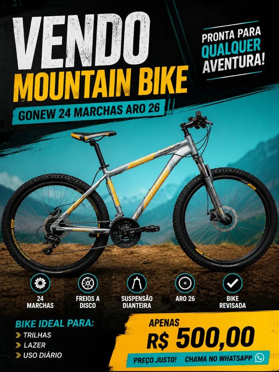 Bicicleta aro 26 endorphine Full shimano