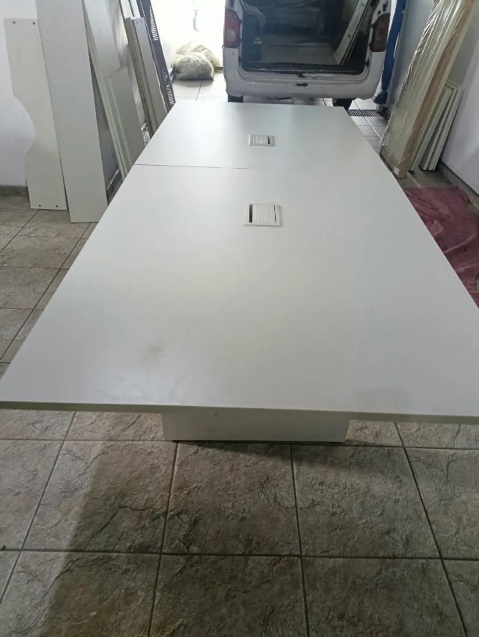 Mesa Reunião Retangular - Usada - 3,00x1,20cm.