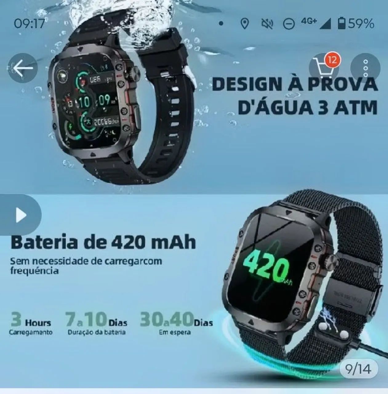 Relógio Militar Smartwatch  - Foto 2
