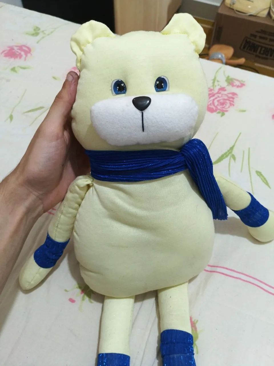 Urso articulado com algodão  - Foto 5