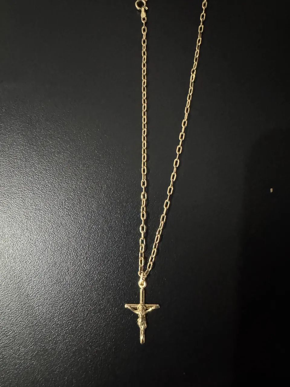 Corrente de ouro 18k (750) com pingente de crucifixo  - Foto 4