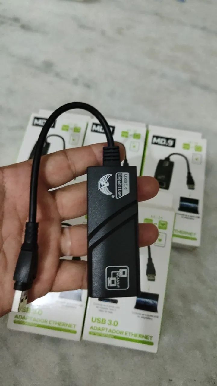 Adaptador USB Para placa de Rede RJ45 até 300megabit - Foto 4
