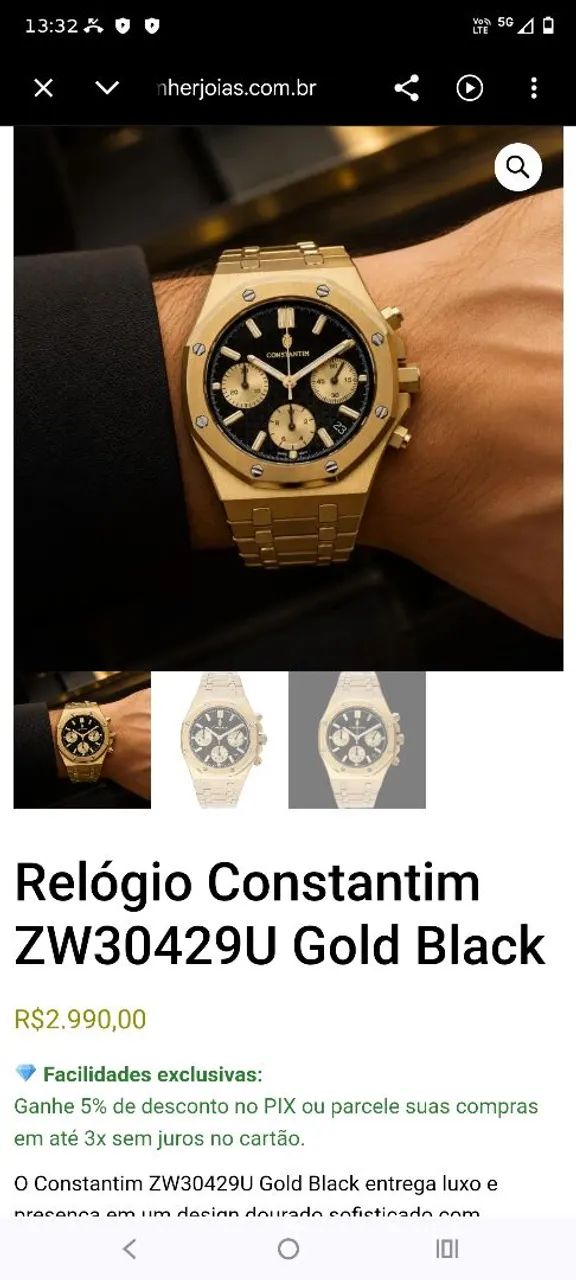CONSTANTIN. RELÓGIO. LUXO  - Foto 3