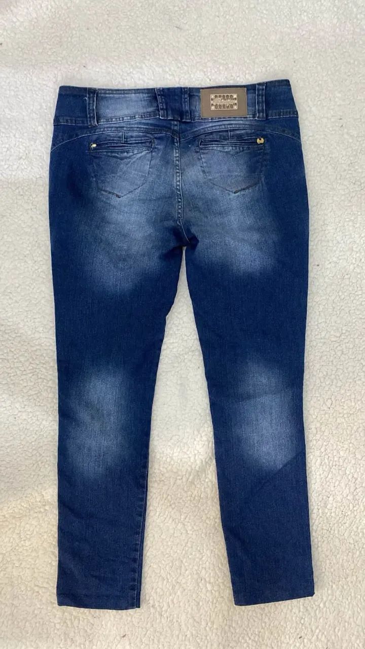 Conjunto de calça jeans Biotipo e regata Long Marfinno TAM 46 - Foto 4