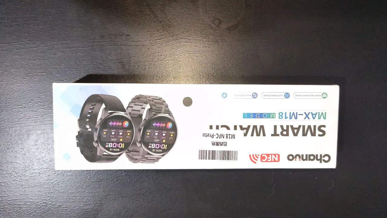 Relógio Smartwatch M18NFC Preto 