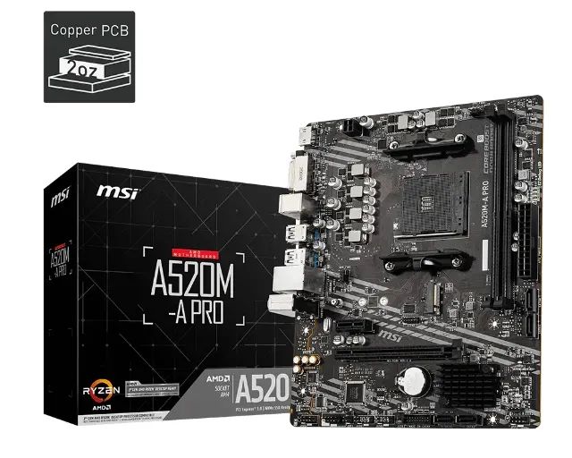 Kit Upgrade Placa mãe Msi A520m e Ryzen 5 5600 GT - Jogue Sem Placa de video - Foto 3