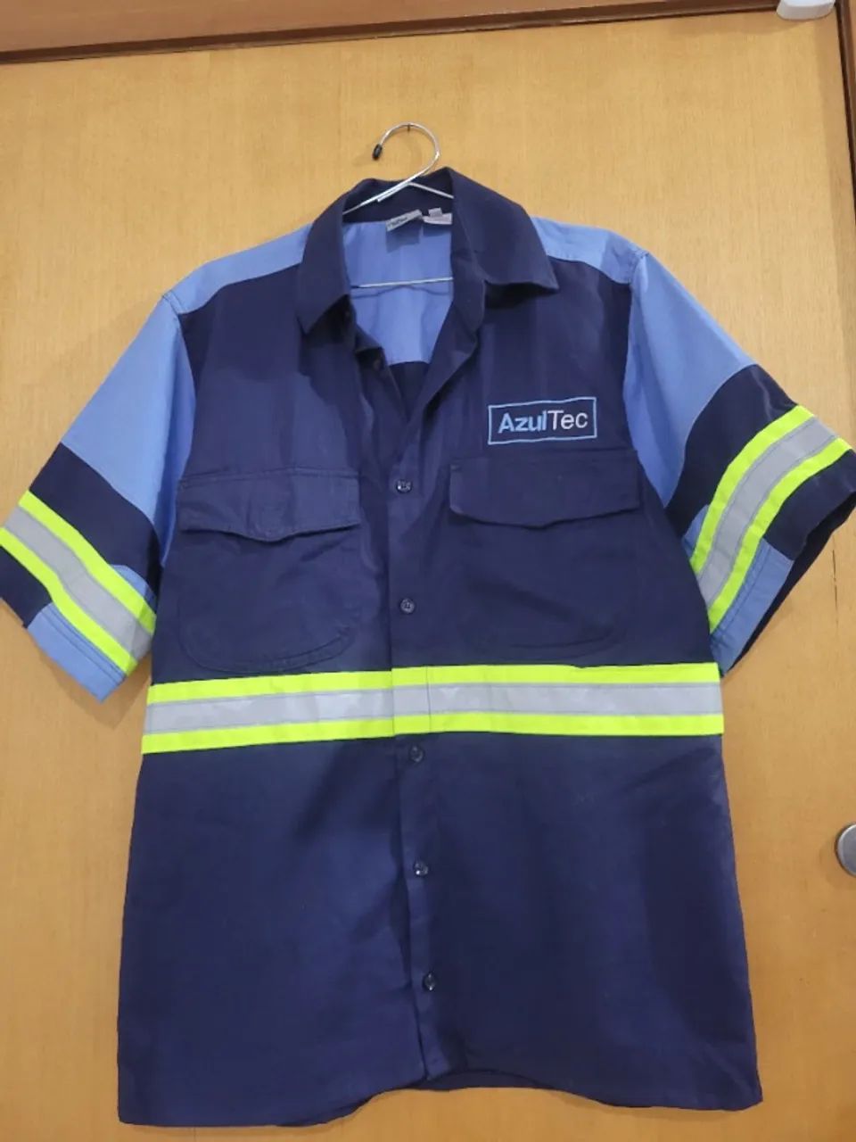 Camisa azul linhas aéreas  - Foto 4