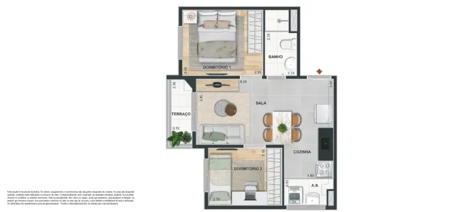 PLANTA 38m²