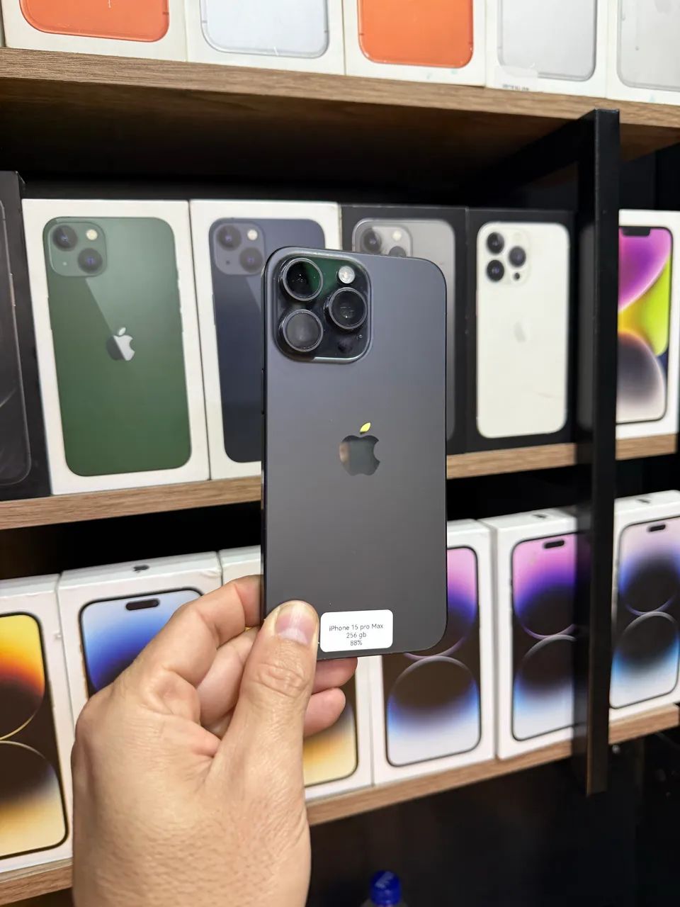 iPhone 15 pro Max preto 256 gb 