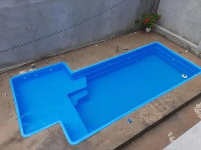 Piscina com led azul e cascata / aquecida 7 mts