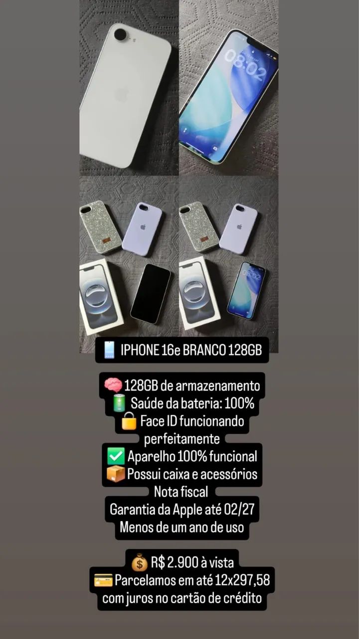 IPHONE 16e BRANCO 