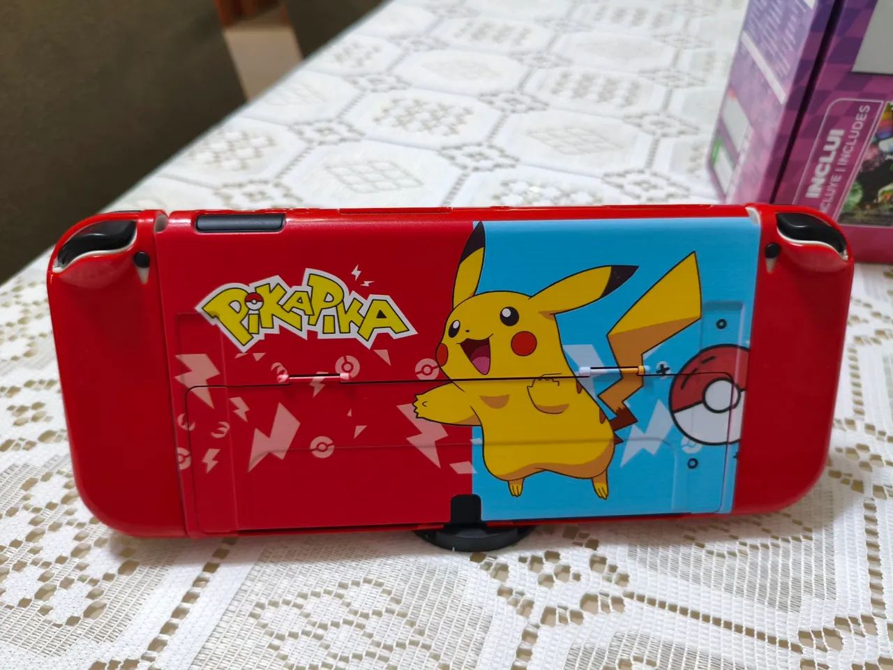 Nintendo switch oled desbloqueado 512gb + acessorios - Foto 3