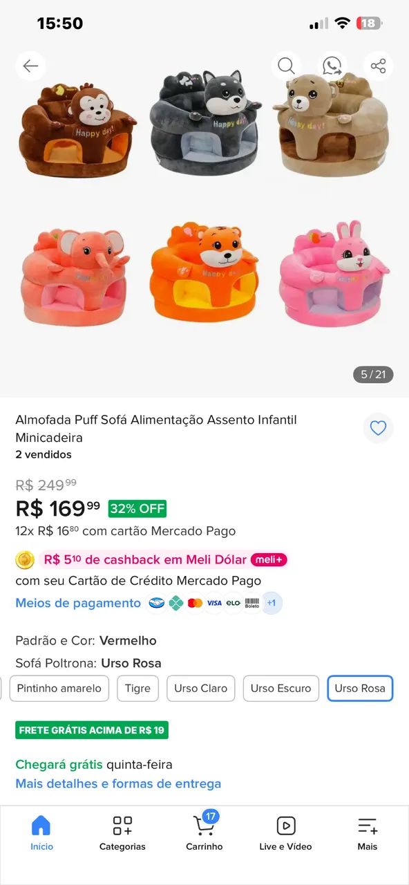 Almofada de assento bebê  - Foto 2