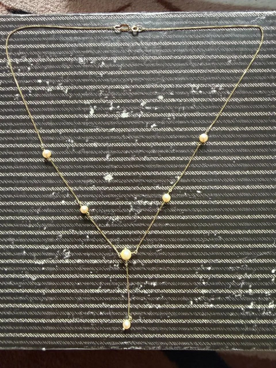 Gargantilha ouro com pérolas  - Foto 3