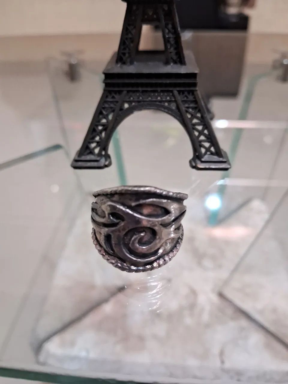 Anel tribal em prata 24cm 12G