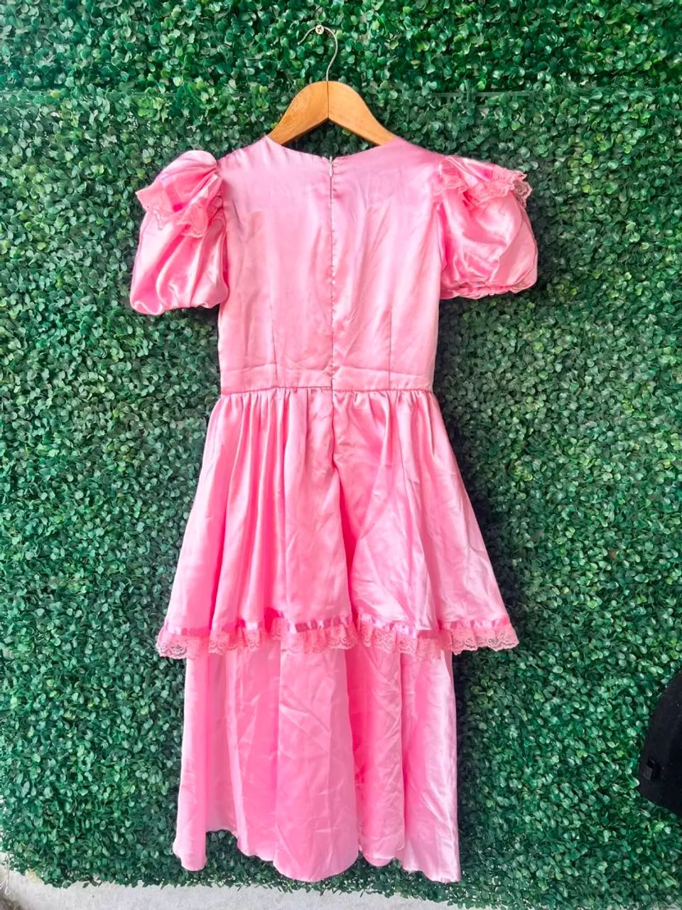 Vestido junino infantil em cetim - Foto 3