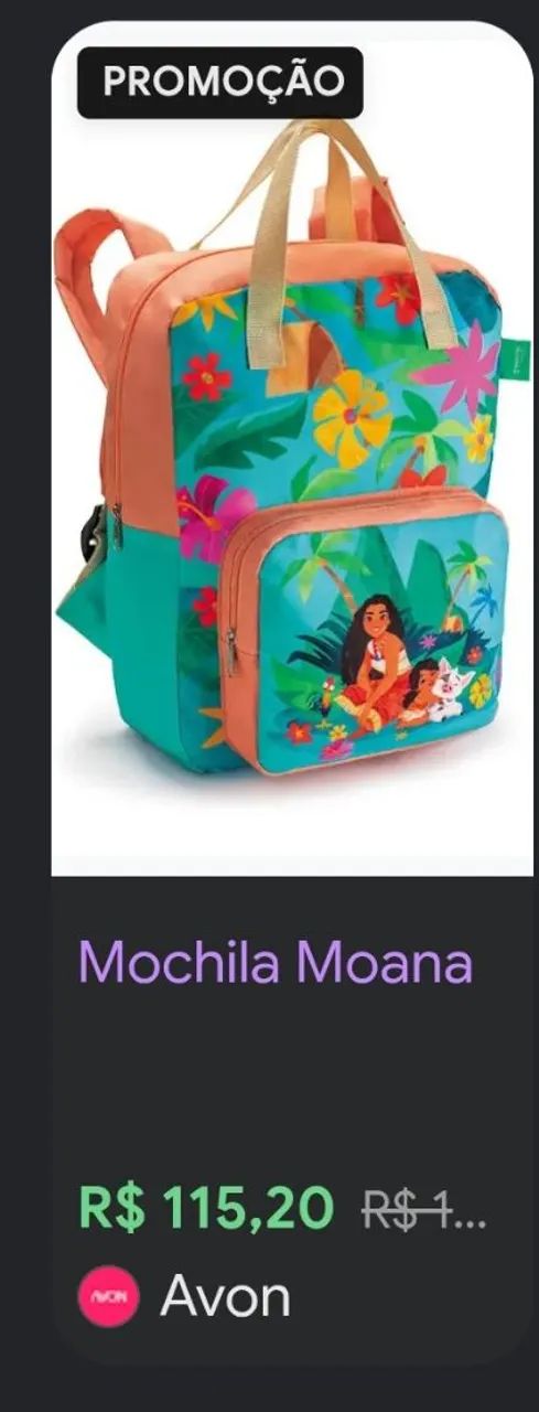 Mochila Disney Moana NOVA lacrada - Foto 2