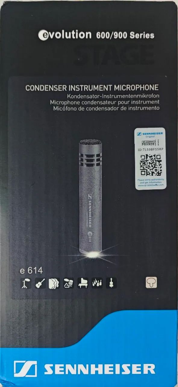 Microfone Condensador Sennheiser E 614
