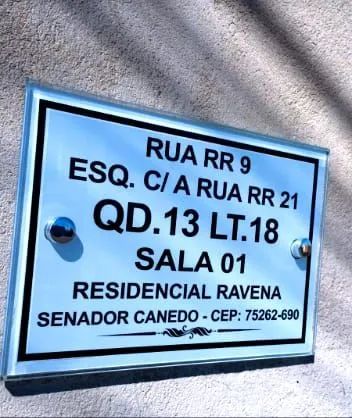 Placa de endereço vidro temperado  - Foto 4