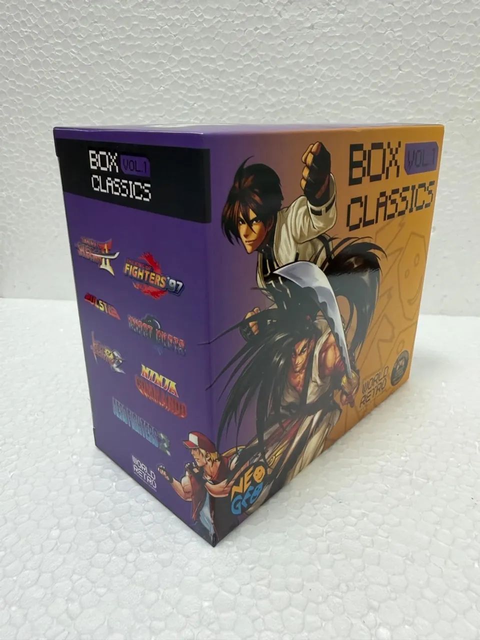 Box Neo Geo CD com 7 Jogos Prensados Completos com Manual Colorido