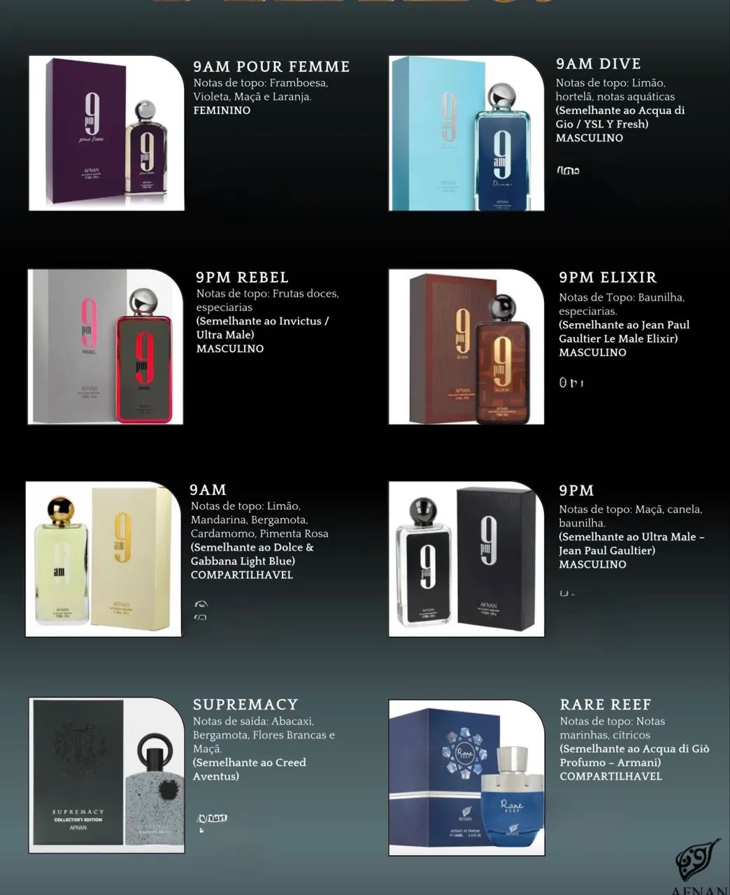 Perfumes árabes 
