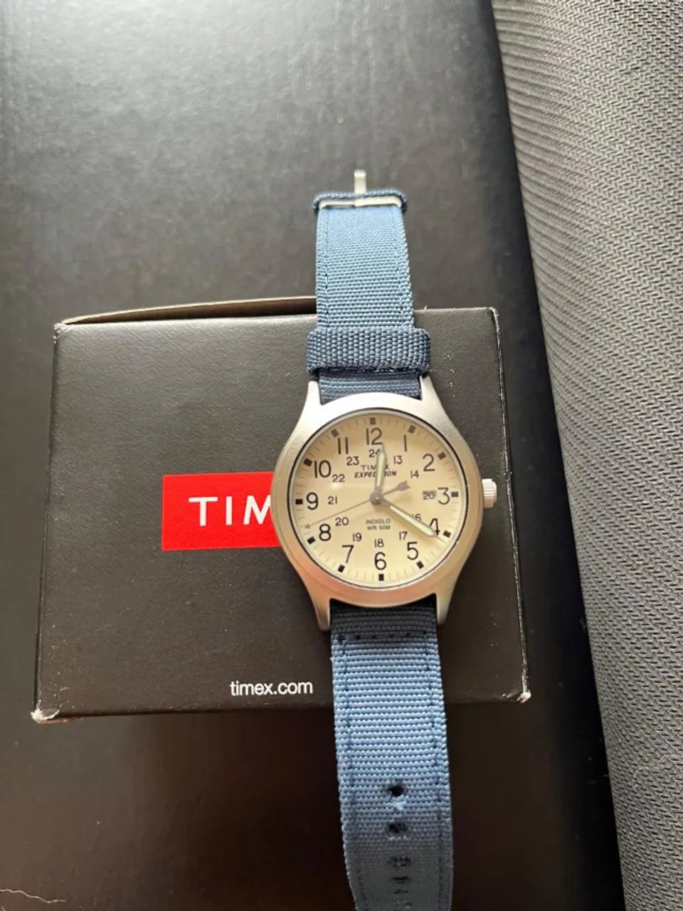 Relógio Timex Expedition 36mm mostrador creme - Foto 2