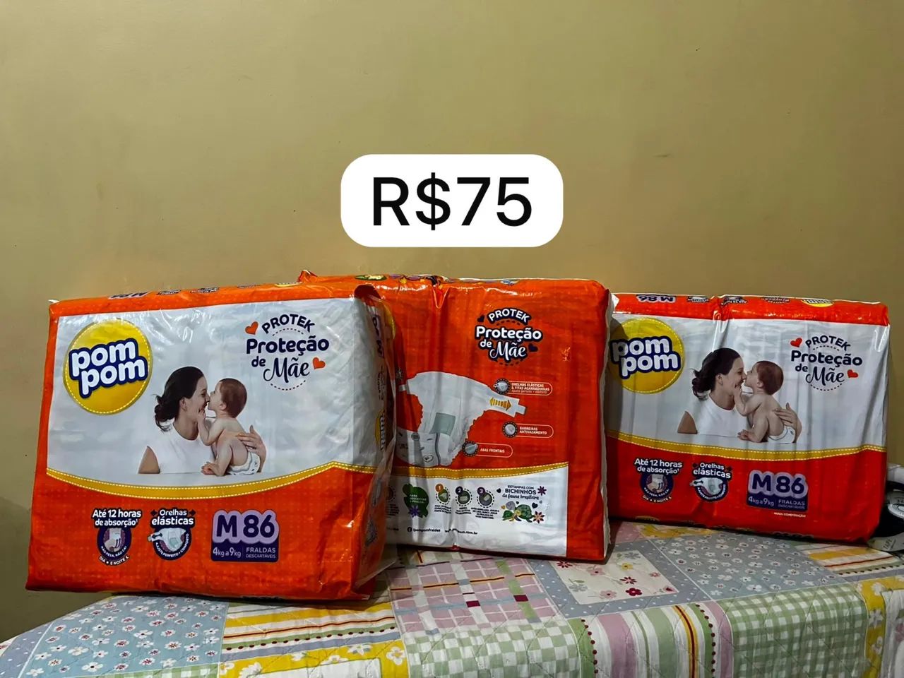 Vendo Fraldas Descartáveis (P e M) - Foto 2