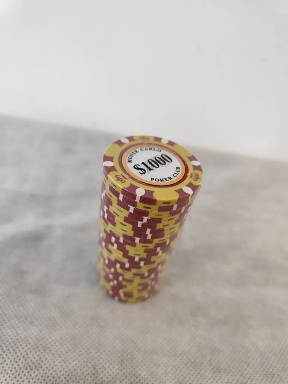 25 FICHAS DE PÔQUER MONTE CARLO