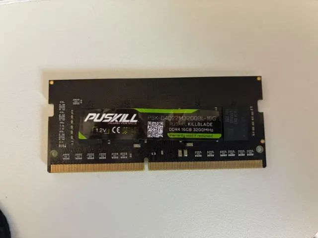 Memória puskill ddr4 16gb 3200mhz notebook