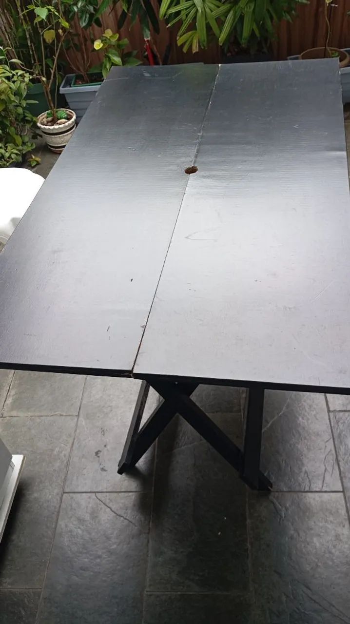 Mesa dobrável em madeira 1,20x0,70cm - Foto 5