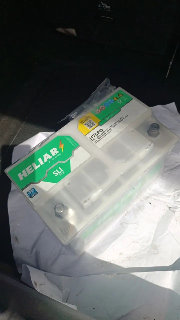 Bateria de carro heliar 75 amper 