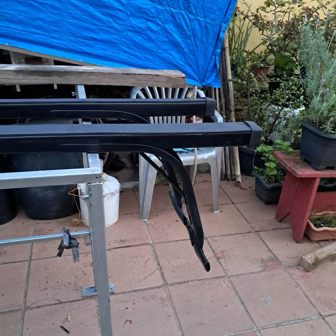 Rack bagageiro da kombi teto auto  - Foto 4