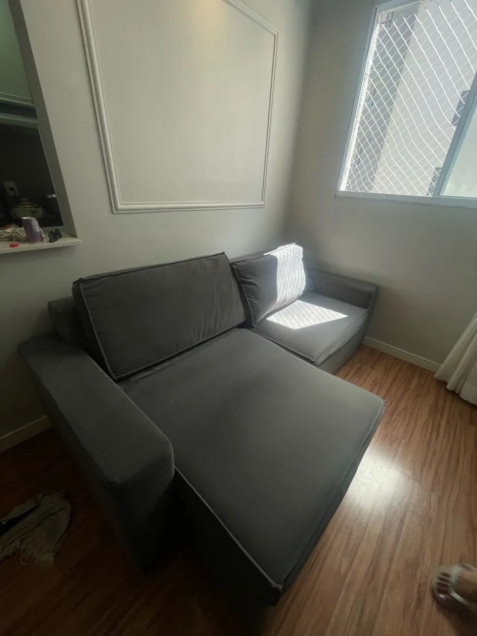 Sofá retrátil 3 lugares tok stok  - Foto 2