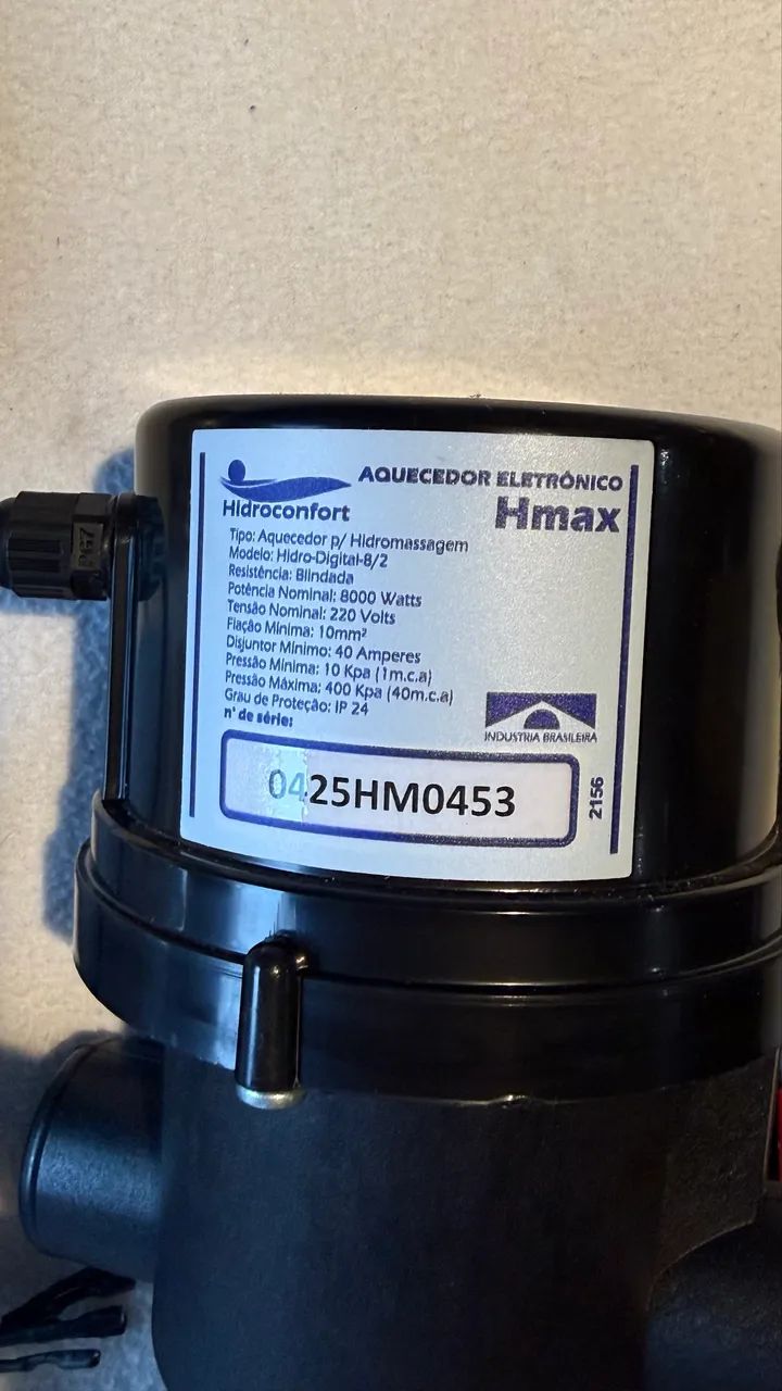 Aquecedor de hidromassagem 8000w novo sem uso - Foto 3