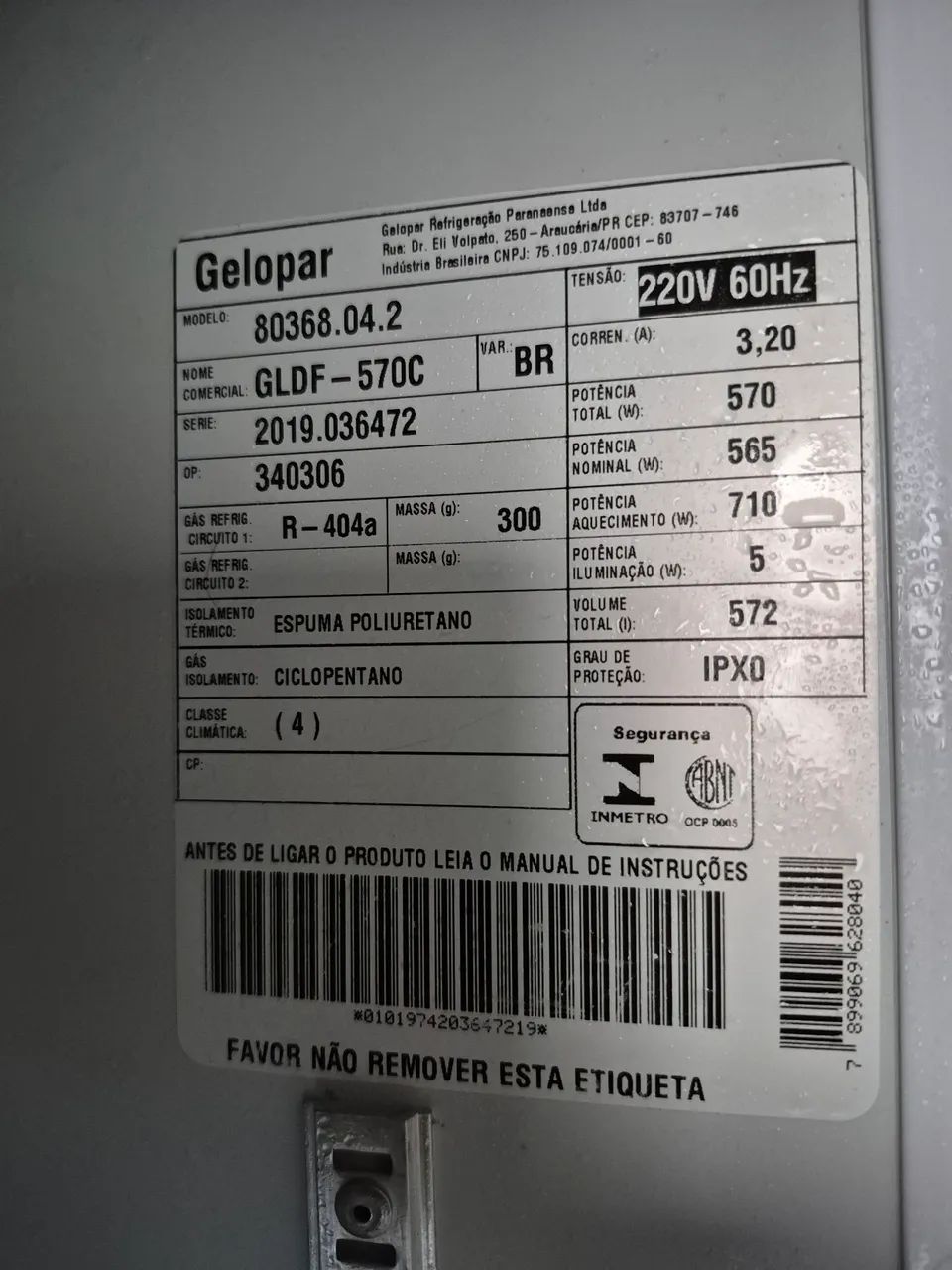 Freezer GELOPAR VERTICAL 570 LITROS  - Foto 5