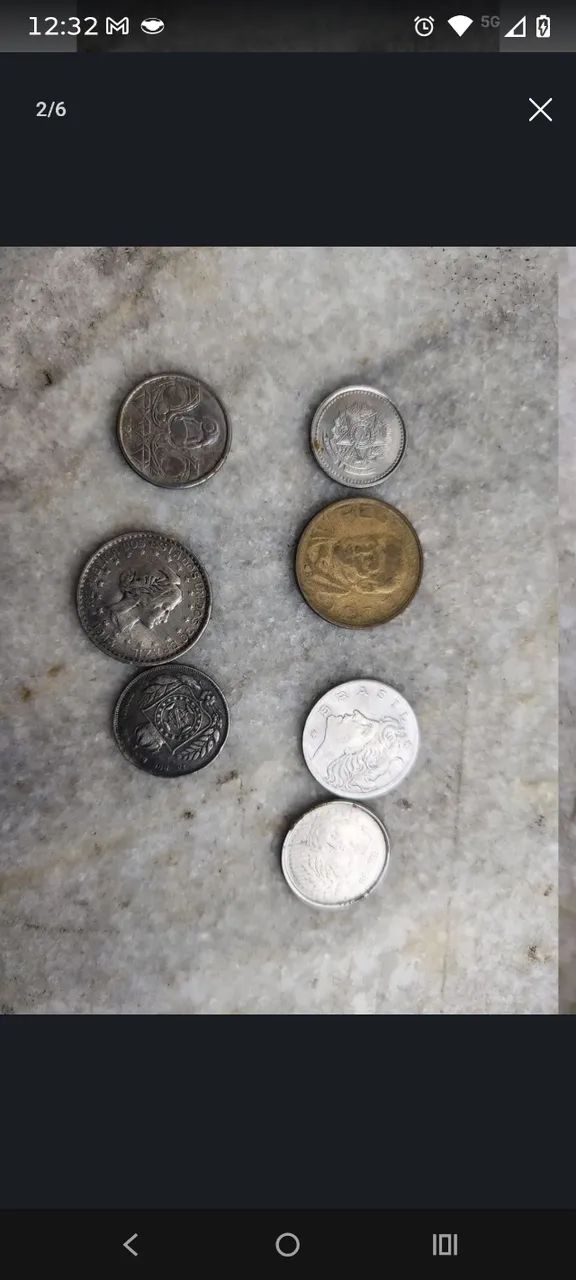 Lote 10 moedas 3 e  2 fichas  telefonicas