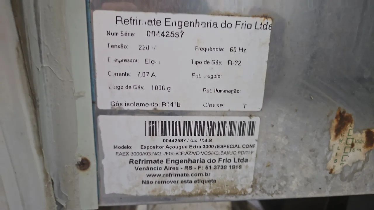 Balcão frigorífico 