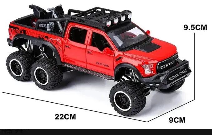 Ford Raptor f150 1/28, 20cm, com luzes e som - Foto 6